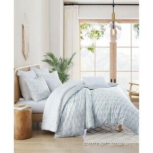 Peri Home Ikat Eyelet 3-Piece King Duvet Cover Set Bedding